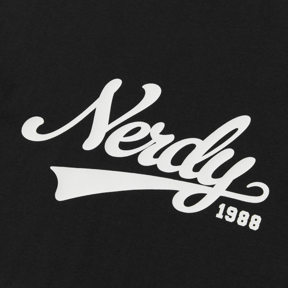 NERDY Varsity Logo Short Sleeve T-Shirt  Black