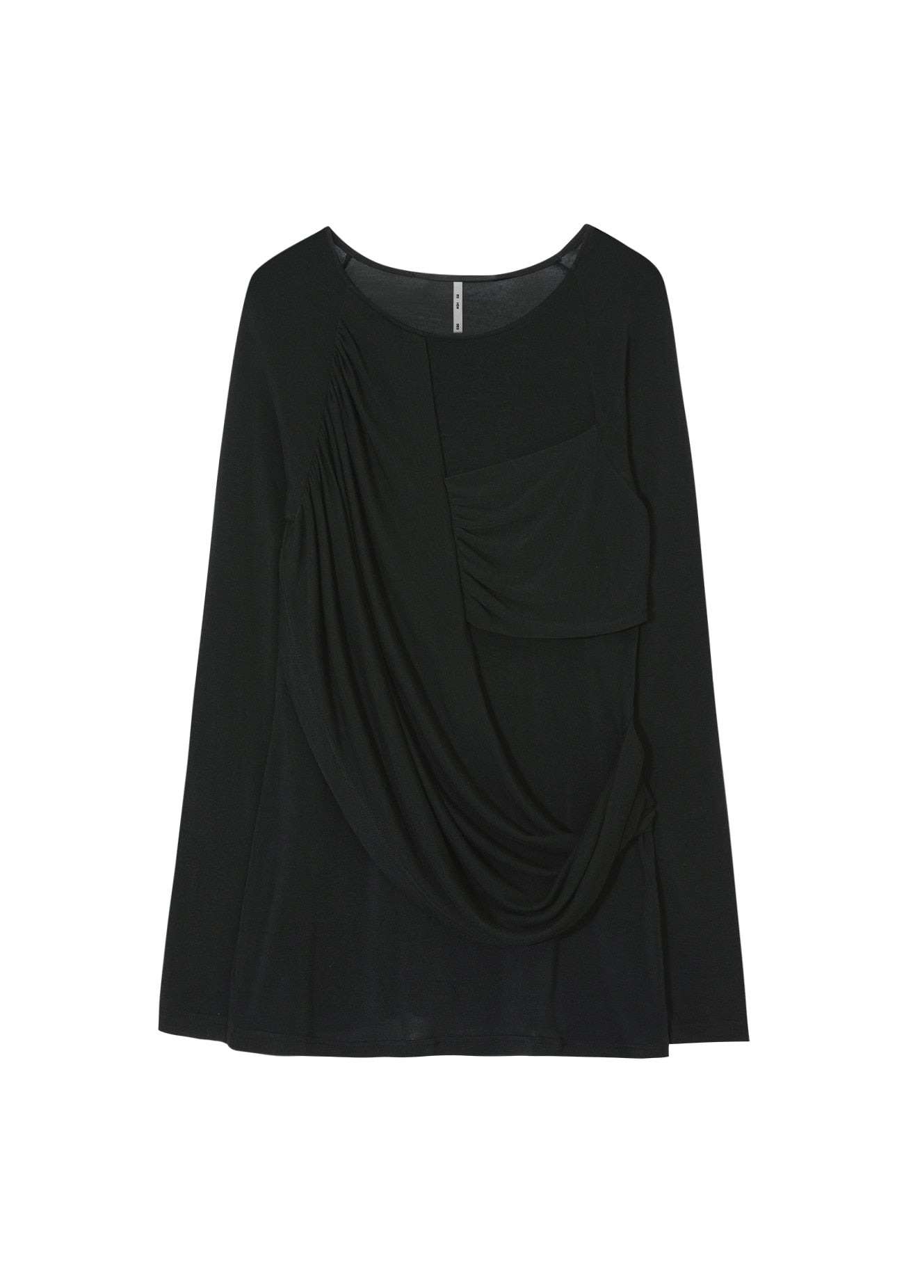 BOHEMSEO SOFT DRAPING T, BLACK
