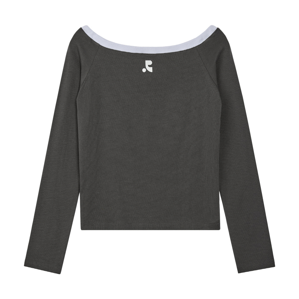 OFF-SHOULDER TOP - CHARCOAL