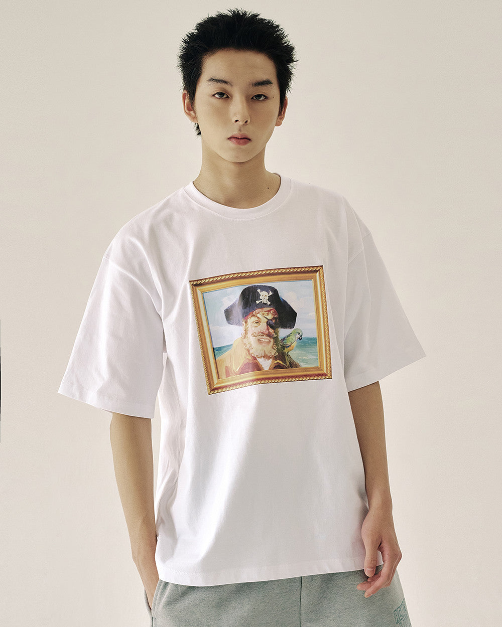 ADLV SPONGEBOB'S PIRATE SHORT SLEEVE T-SHIRT WHITE