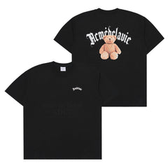 【IN STOCK】ADLV GOLD CHAIN BEAR DOLL SHORT SLEEVE T-SHIRT BLACK