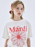 MARDI TSHIRT FLOWERMARDI_CREAM RED