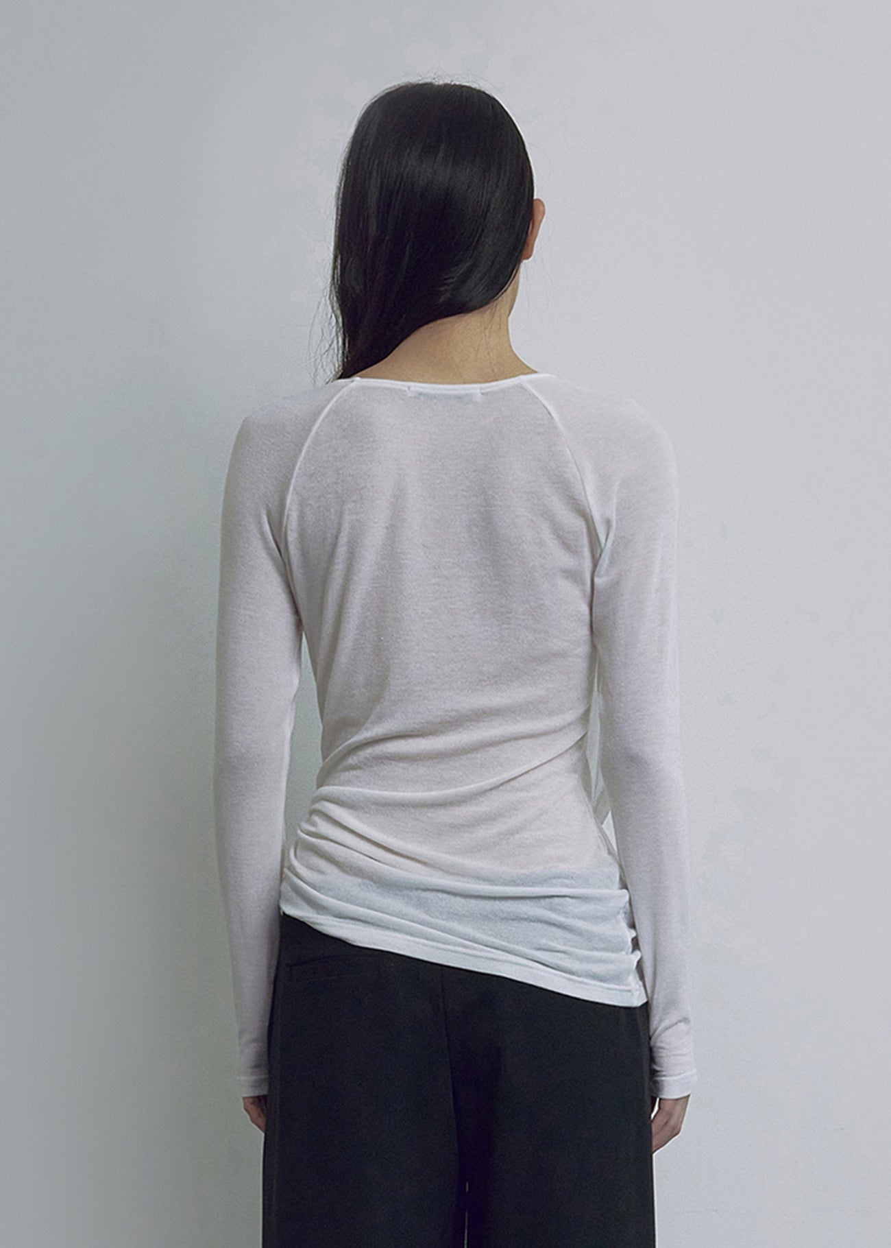 BOHEMSEO SOFT DRAPING T, WHITE