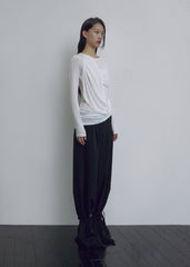BOHEMSEO SOFT DRAPING T, WHITE