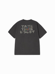 ADLV TAKE YOUR BOOST PIGMENT SHORT SLEEVE T-SHIRT CHARCOAL