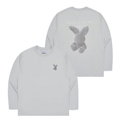 【IN STOCK】ADLV FUZZY RABBIT LONG SLEEVE T-SHIRT GREY