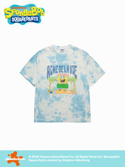 ADLV HULA DANCE SPONGEBOB SHORT SLEEVE T-SHIRT BLUE